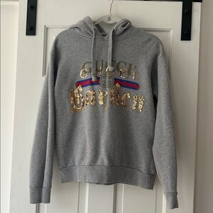 Gray Gucci Garden Hoodie size XS